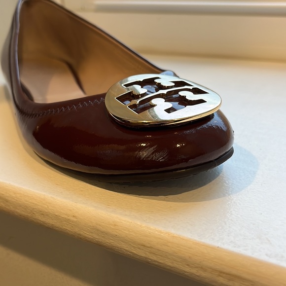Tory Burch Patent Leather Reva Ballet Flats Size 9.5 B Width - Picture 7 of 8